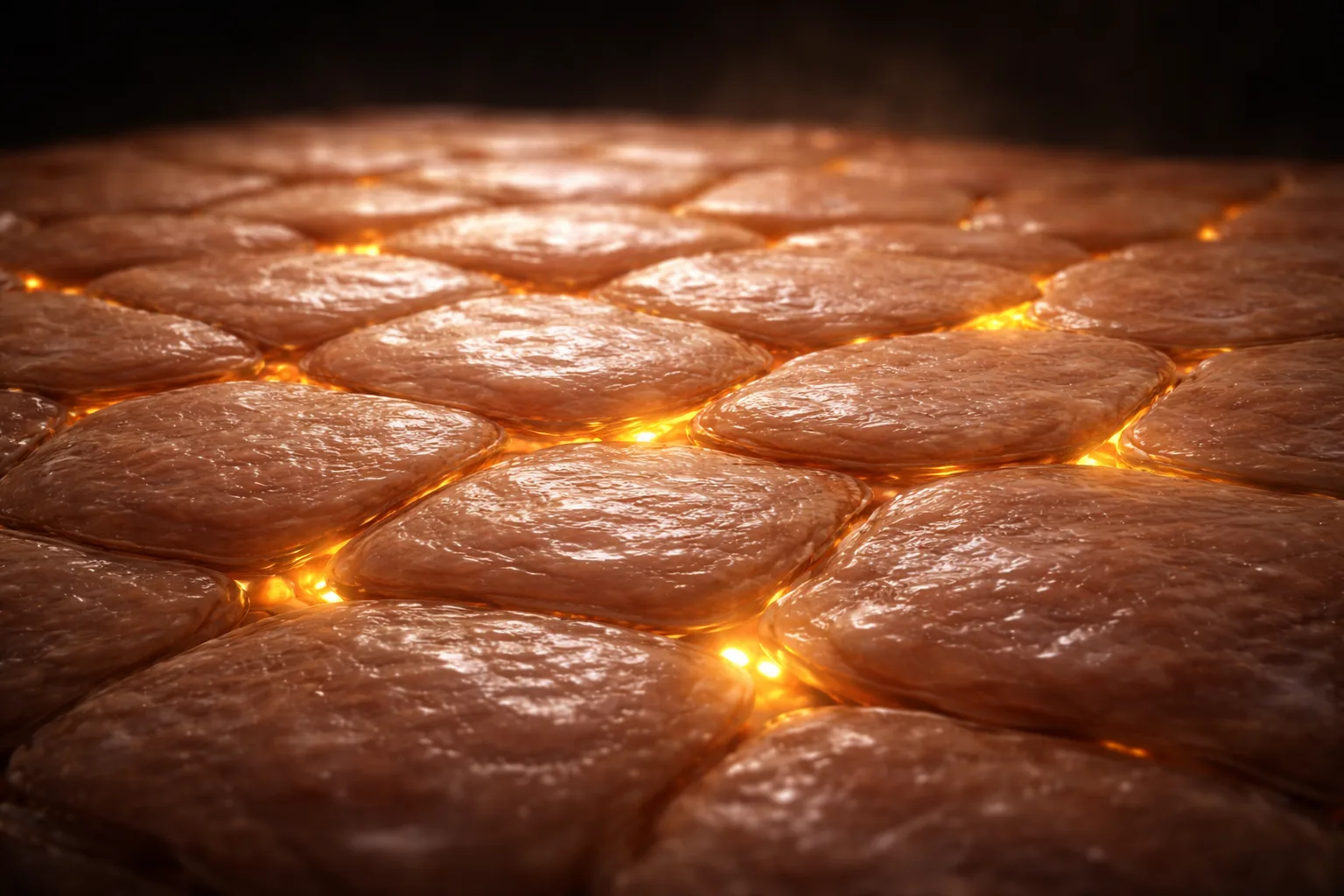 Lipid channels between skin cells